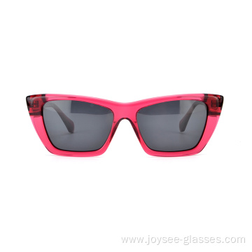 New Retro Women Cat Eye Full Rim Acetate Sunglasses Fashion Sunshades For Wholesale